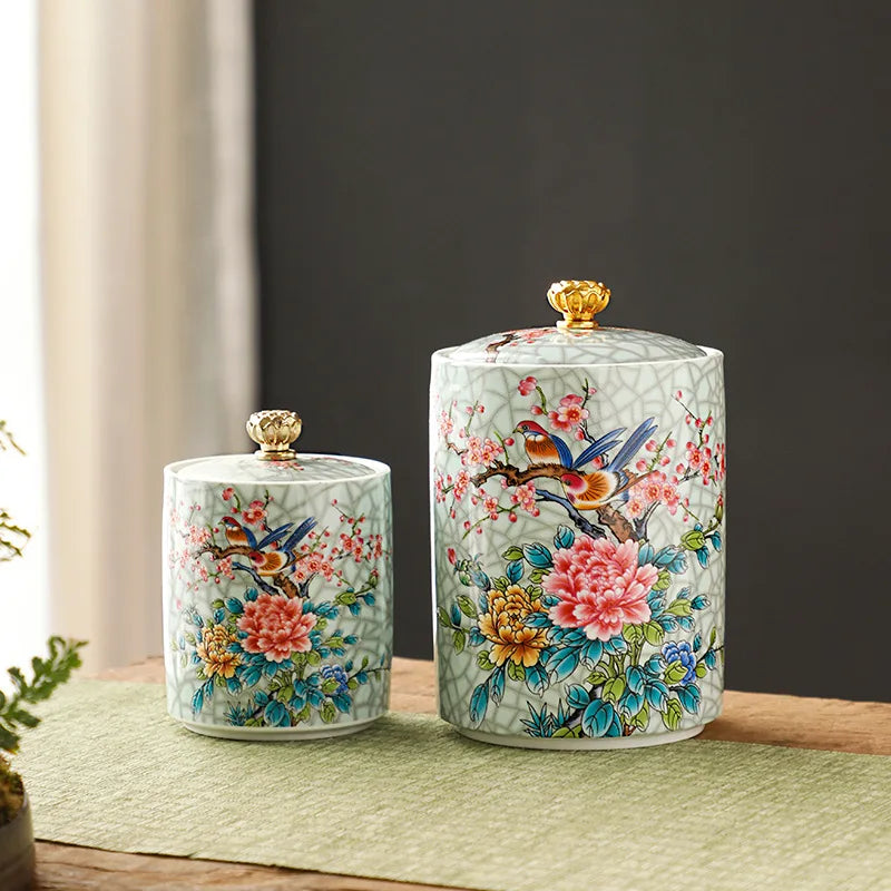 Ceramic Decorative Canister