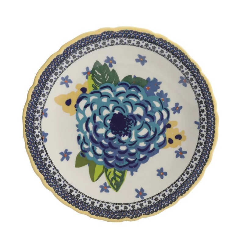 Dazzling Dahlias 12-Piece Dinnerware Set