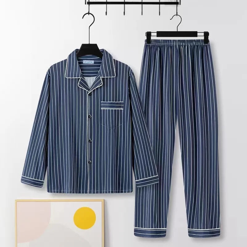 Men's Striped Pajamas Set