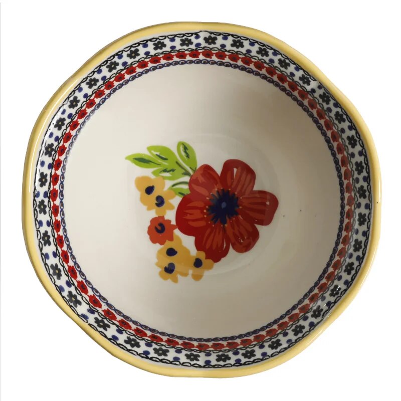 Dazzling Dahlias 12-Piece Dinnerware Set