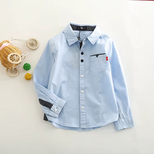 Boys Fashion Spring White Shirt
