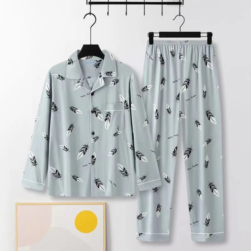 Men's Striped Pajamas Set
