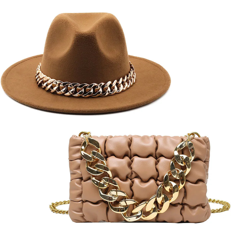 Fedora Hats/ Luxury Handbag