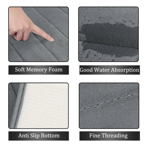 Absorbent Memory Foam Bathroom Rug