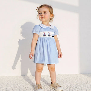 Girl's Summer Striped Dress