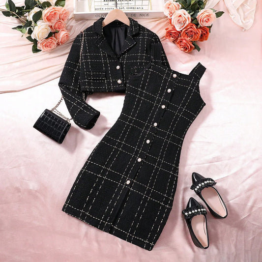 Girls Elegant Dress Suit