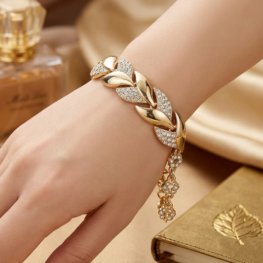 Luxury Braided Leaf Bracelet
