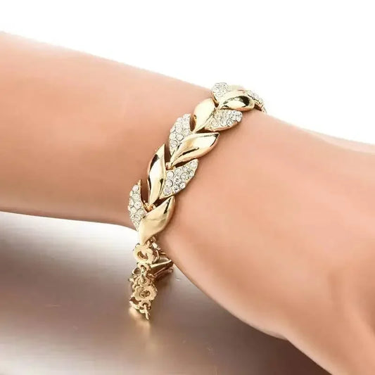 Luxury Braided Leaf Bracelet