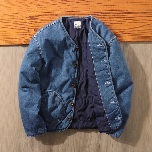 Men's Denim Cargo Jacket