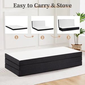 Tri-fold Memory Foam Mattress