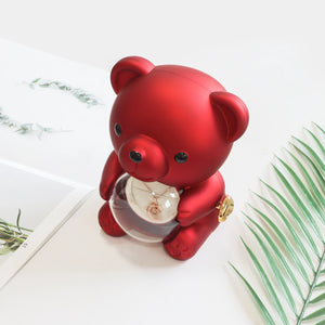 Eternal Rose Bear Gift Box With Necklace