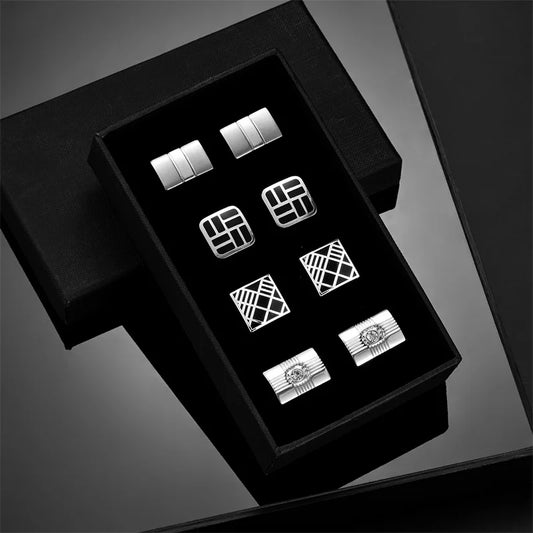 Luxury Cuff Links 4 Pairs