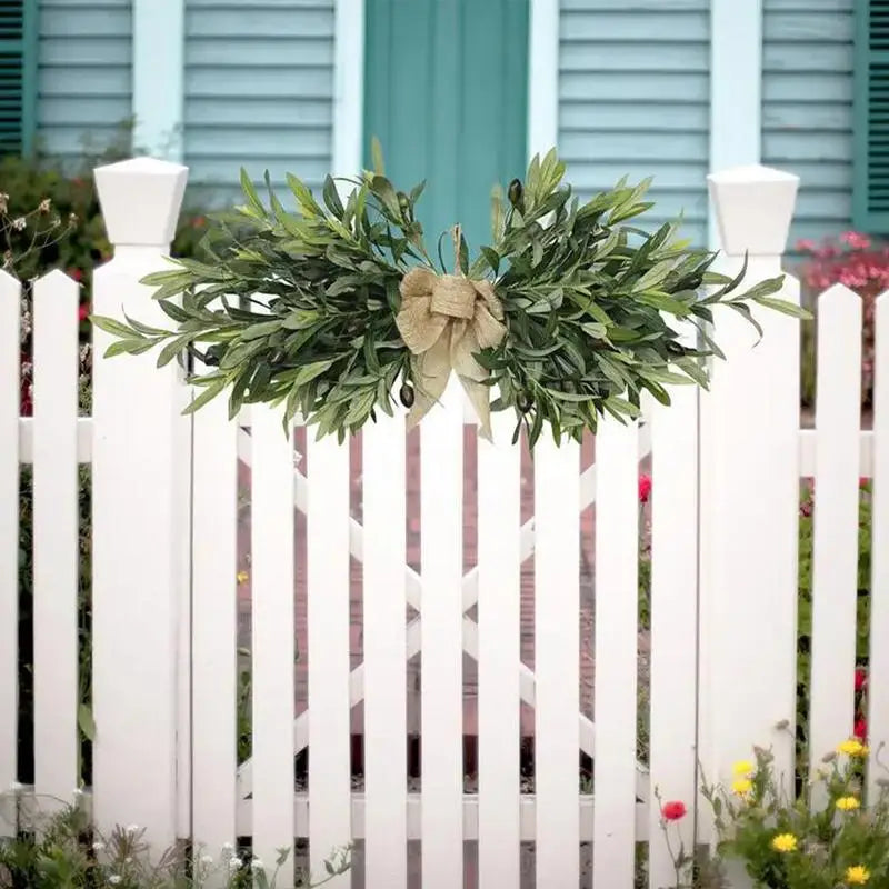 Artificial Olive Outdoor Wreath