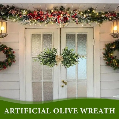 Artificial Olive Outdoor Wreath