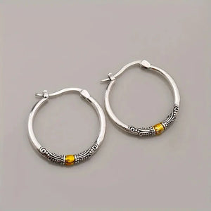 Vintage Design Charming Hoop Earrings