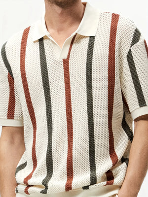 Men's Chunky Knit Summer Shirt