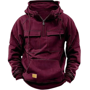 Open image in slideshow, Men&#39;s Solid Color Hoodie

