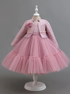 Open image in slideshow, Girls Lace Dress Set
