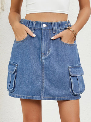 Ladies Stylish Denim Skirt