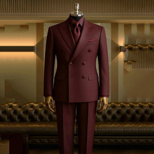 Men's Burgundy Suits