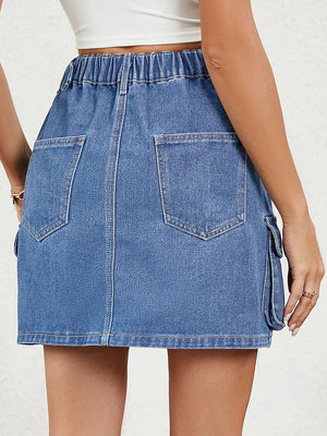 Ladies Stylish Denim Skirt