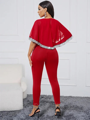 New Fashion Sequin Elegant Pants Suit