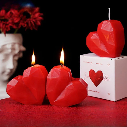 3D Heart-Shaped Aromatherapy Candles