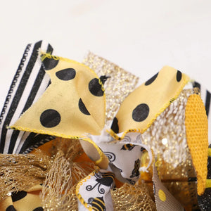 Bee Sunflower Spring Welcome Wreath