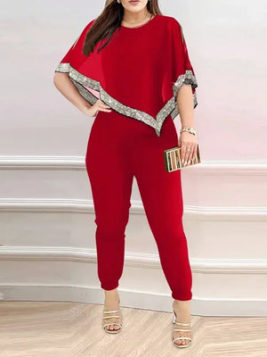 Open image in slideshow, New Fashion Sequin Elegant Pants Suit
