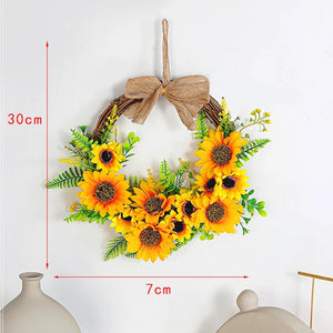 Open image in slideshow, Spring/Summer Sunflower Wreath
