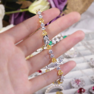Fancy Light Yellow Tennis Bracelet