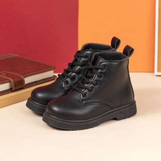 Children's Classic Black  Ankle Boots