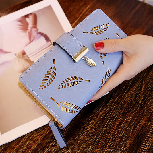 Women Leather Long Wallet