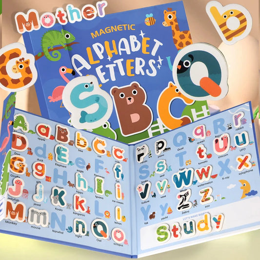 Busy Quiet Book English Magnetic Letters
