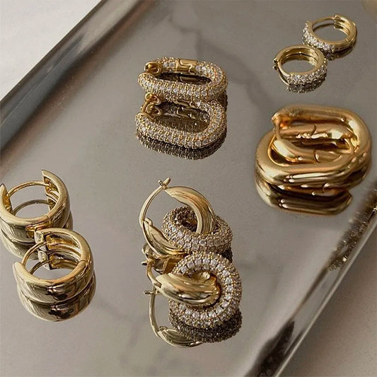 Fashion Round Hoop Earrings