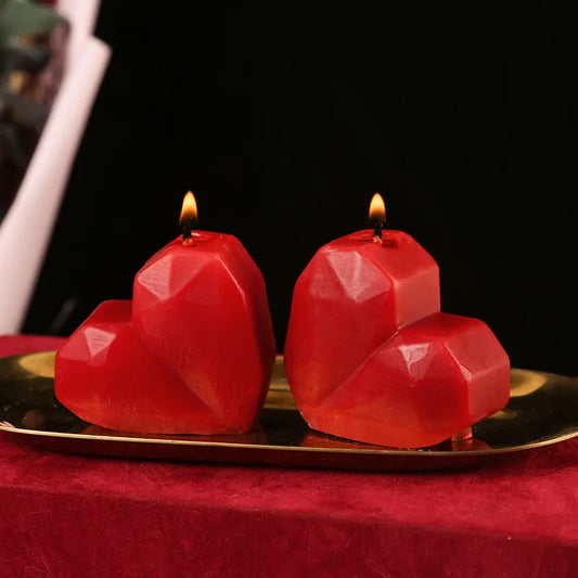 3D Heart-Shaped Aromatherapy Candles
