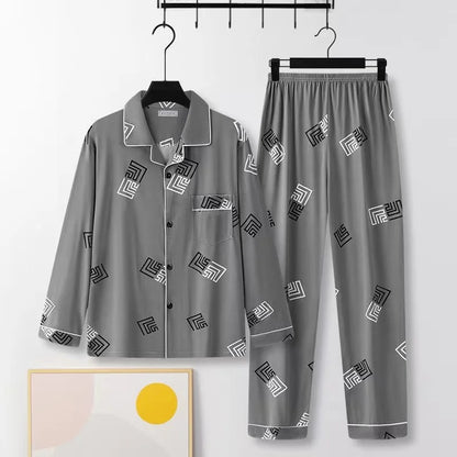 Men's Striped Pajamas Set
