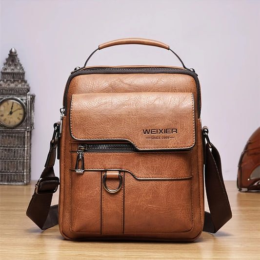 Men's Genuine Leather Crossbody Bag