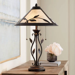 Open image in slideshow, Rustic Vintage Style Table Lamp
