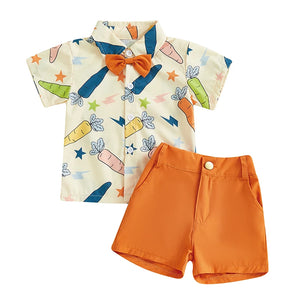 Open image in slideshow, Boys Easter Bunny Spring Outfit
