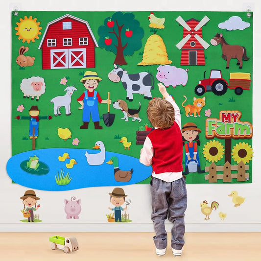 Zoo Animals Felt Story Board Set