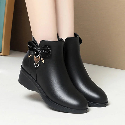 Women's Bow-Knot Ankle Boots
