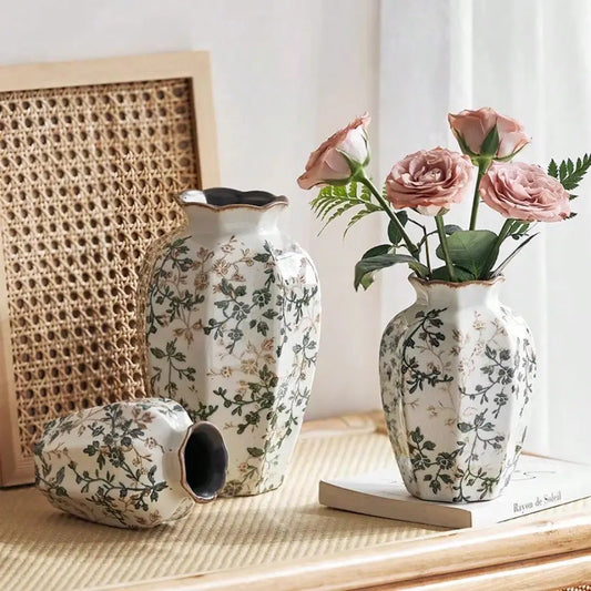 Ice Cracked Ceramic Vase