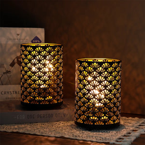 Black Metal Table Lamp 2Pcs