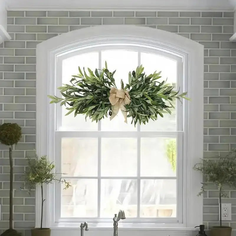 Artificial Olive Outdoor Wreath