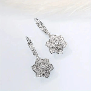 Dazzling Flower Sparkling Earrings