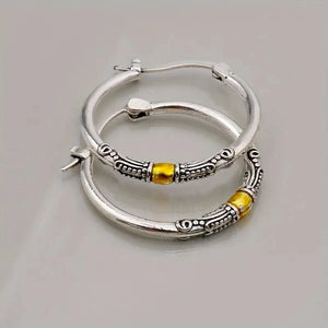 Vintage Design Charming Hoop Earrings