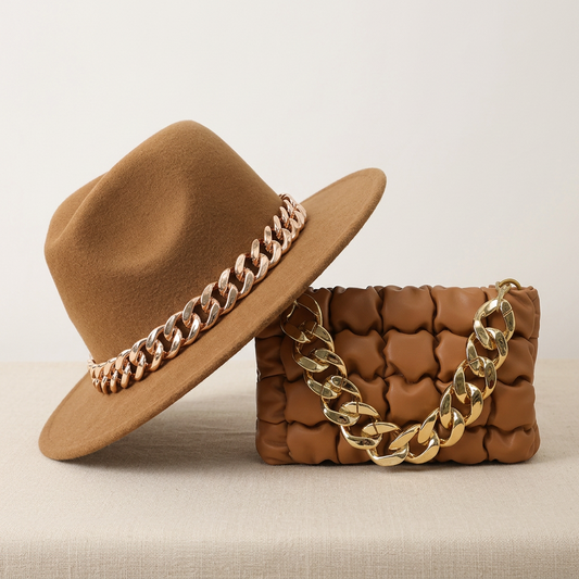 Fedora Hats/ Luxury Handbag