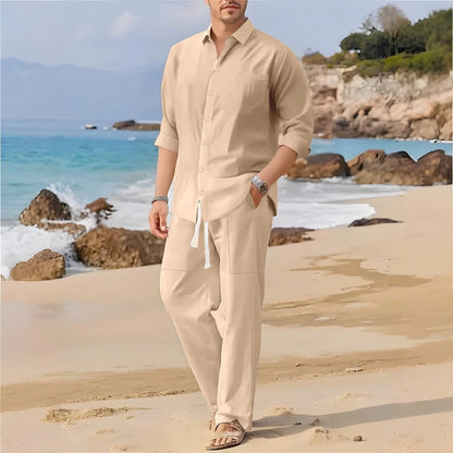 Men's New Fashion Casual Pants Set