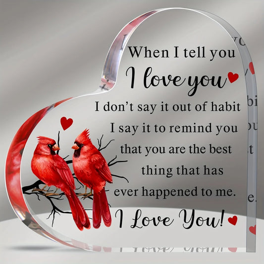 To My Love Acrylic Valentine's Gift